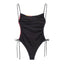 Sexy lace up floral print swimsuit jumpsuit for women - Korvel