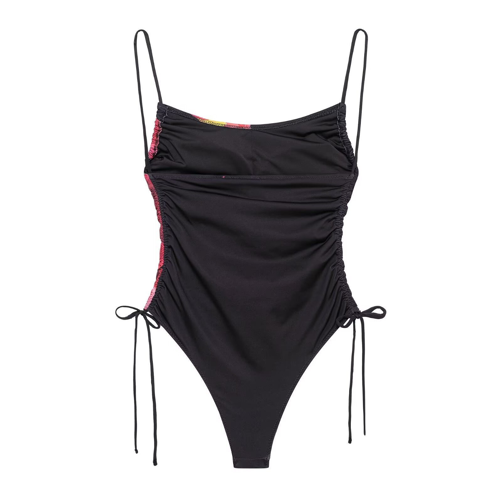Sexy lace up floral print swimsuit jumpsuit for women - Korvel