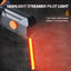 LED Bike Tail Light 6 Colors USB Charging Mountain Road Bike Light Portable Riding Equipment Running Water Light - Korvel