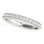 14k White Gold Prong Set Diamond Wedding Band (1/3 cttw)