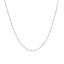 14k White Gold Diamond Cut Cable Link Chain - 0.8mm