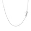 14k White Gold Diamond Cut Cable Link Chain - 0.8mm