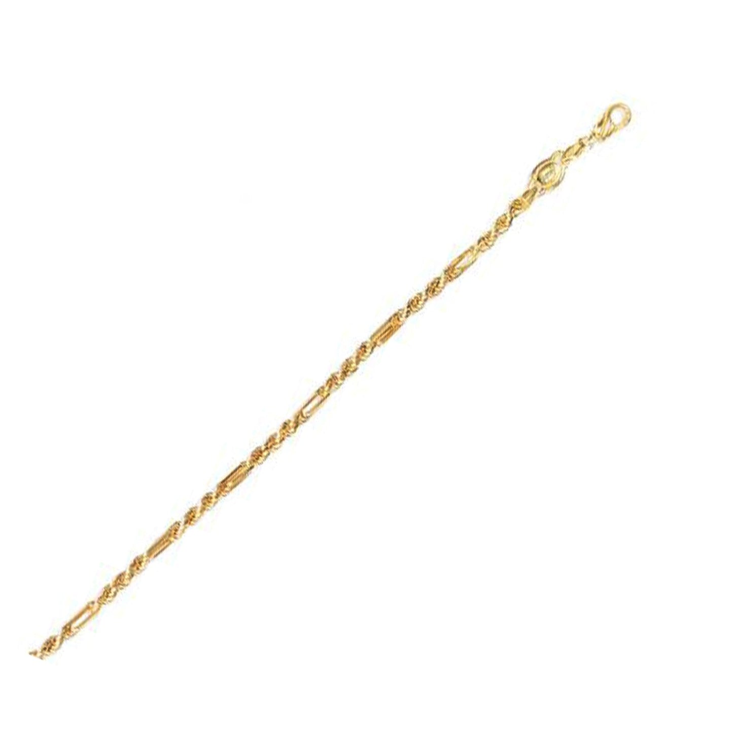 Chaîne en Figa en Or Jaune 14k - 3,00 mm
