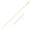 Collar de cadena de cable doble extensible de oro amarillo de 14k