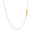 Collar de cadena de cable doble extensible de oro amarillo de 14k