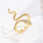 Anillo Ajustable en Forma de Serpiente Elegante para Mujeres