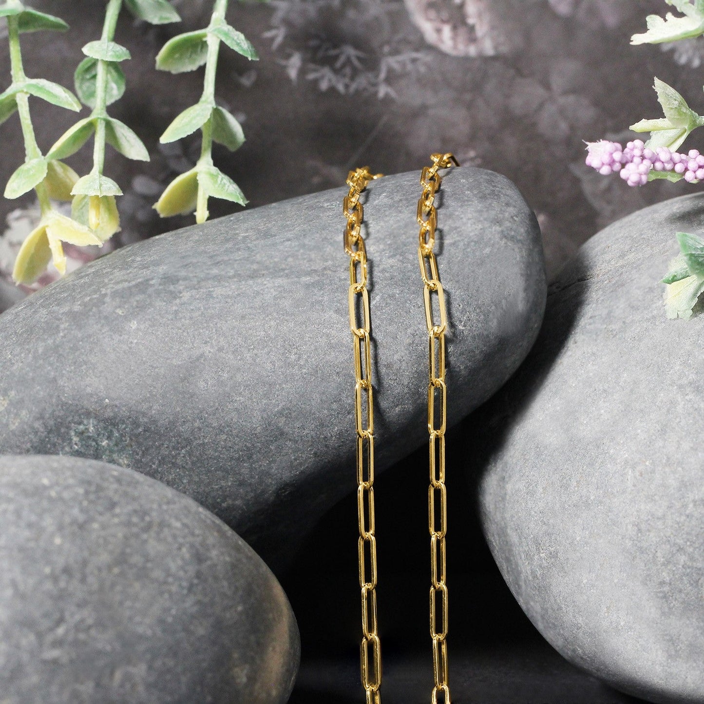 14K Yellow Gold Paperclip Chain Necklace