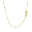 18k Yellow Gold Diamond Cut Cable Link Chain - 0.80 mm
