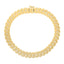 Bracelet en laiton doré 14k avec feuille de laurier et diamant