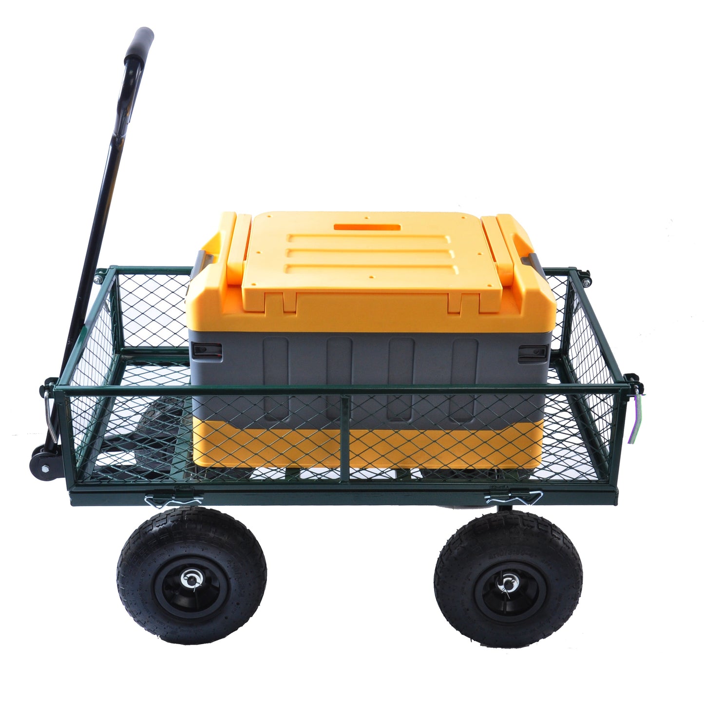 Wagon Cart Garden cart trucks make it easier to transport firewood (green) - Korvel