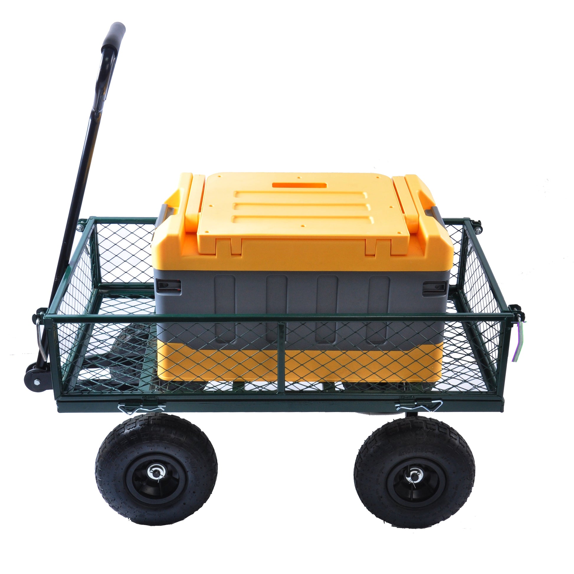 Wagon Cart Garden cart trucks make it easier to transport firewood (green) - Korvel