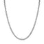 Collier en chaîne à maillons en argent sterling rhodié de 3,8 mm