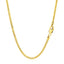 14k Yellow Gold Diamond Cut Round Franco Chain - 2.2mm