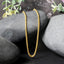 14k Yellow Gold Diamond Cut Round Franco Chain - 2.2mm