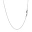 Collier en chaîne à câble double extensible en or blanc 14 carats