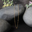 14k Yellow Gold Bead Links Saturn Chain - 18 inches