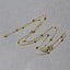 14k Yellow Gold Bead Links Saturn Chain - 18 inches