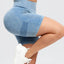 Shorts Actifs Taille Haute Lavés