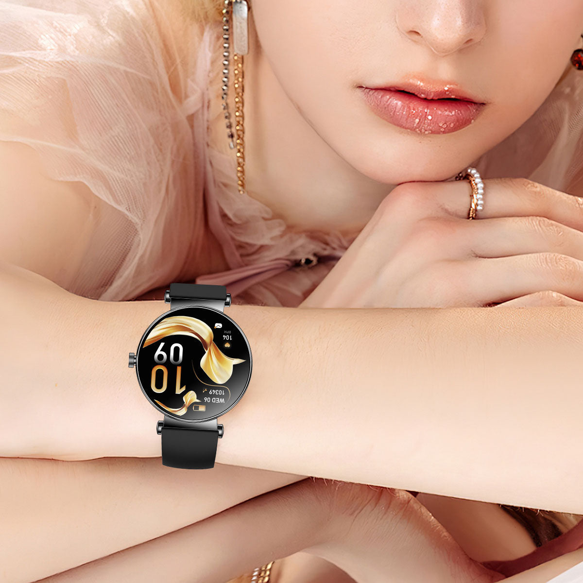 Y16 ultra-thin smartwatch with female AMOLED screen always on 466 * 466 high-definition pixel watch - Korvel
