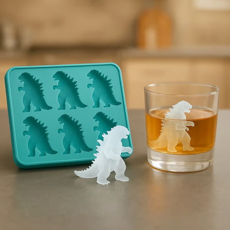 Godzilla Ice Mold: Silicone Kitchen Mold for Baking, Candles, Soaps, Ice Trays, Home Decor & Gifts - Korvel