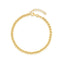 Collier en Chaîne à Perles en Or Jaune 14k - Élégance 4mm