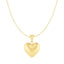 Puffed Heart Pendant in 10k Yellow Gold