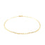 14K Yellow Gold Fine Paperclip Anklet