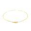 14K Yellow Gold Fine Paperclip Anklet