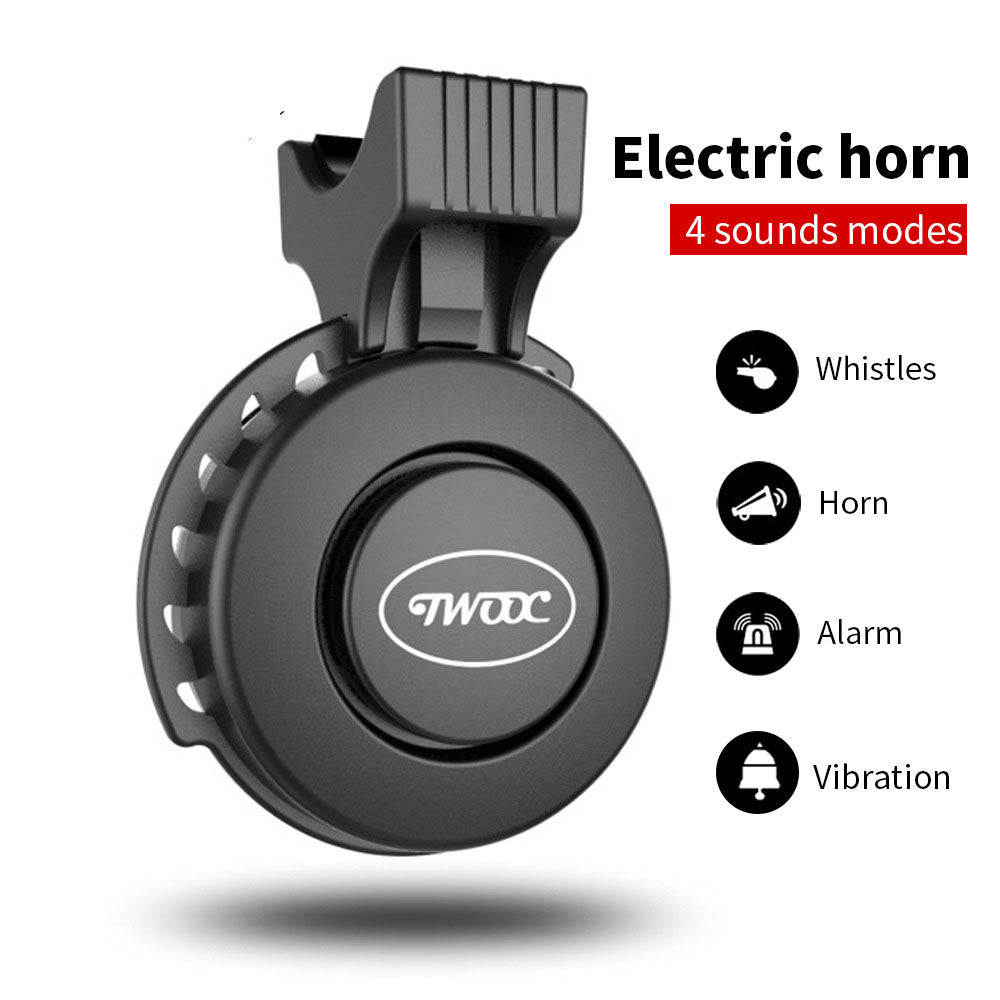 Twooc Bicycle Bell Scooter Electric Horn USB Charging Bicycle Bell Riding Equipment - Korvel