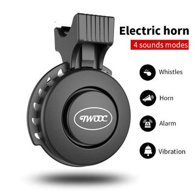 Twooc Bicycle Bell Scooter Electric Horn USB Charging Bicycle Bell Riding Equipment - Korvel