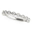 14k White Gold Antique Style Diamond Wedding Band