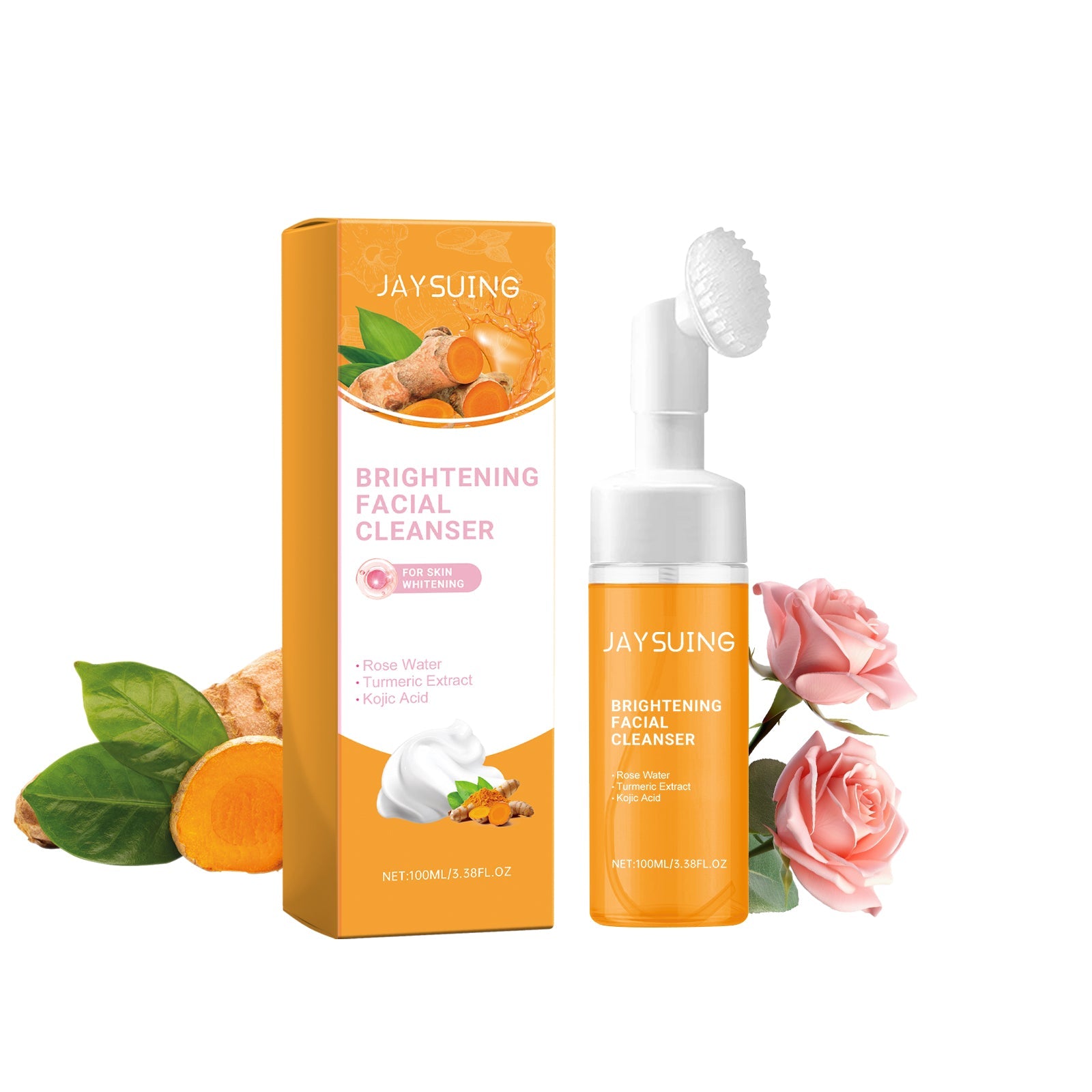 Turmeric Cleansing Mousse For Gentle Cleansing Of Facial Skin Pores Cleanser Moisturizing Skin Care - Korvel