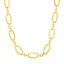 Collier en or jaune 14 carats avec maillons ovales polis