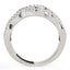 Anillo con Diamantes y Cuatro Curvas en Oro Blanco de 14k
