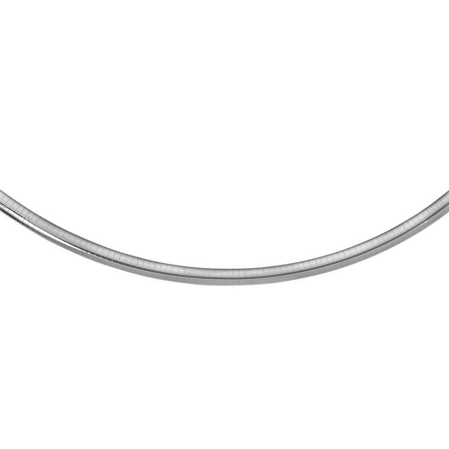 Collier Omega Classique en Argent Sterling - 6,0 mm
