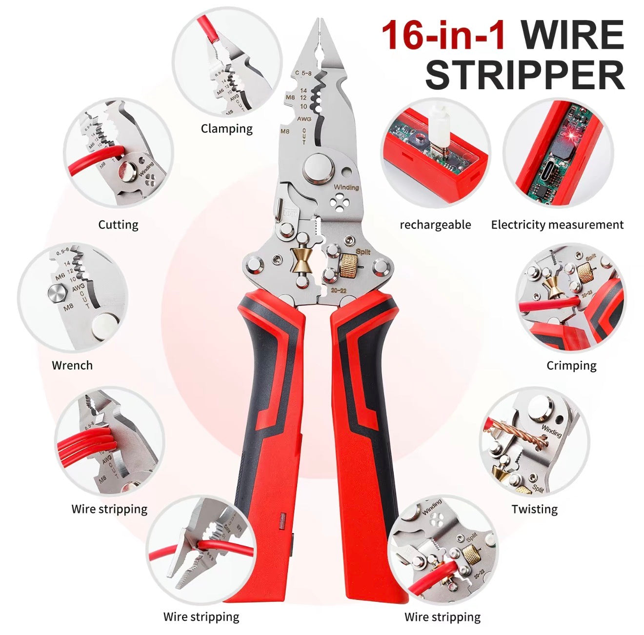VoltGrip 16-en-1 Herramienta de Cable