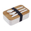 Japanese Style Double-Layer Bamboo Lid Bento Box