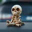 Cloak meditation small skull car ornament - Korvel