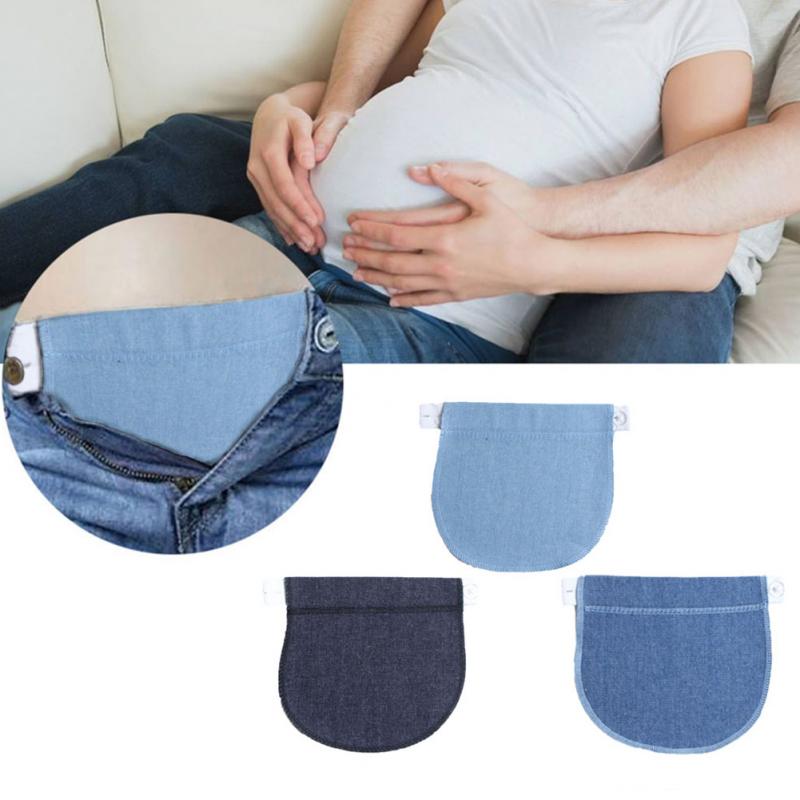 Maternity Waistband Elastic Extender Soft Pants Belt Extension Buckle Button Lengthening Pregnant Women Pregnancy Adjustable - Korvel