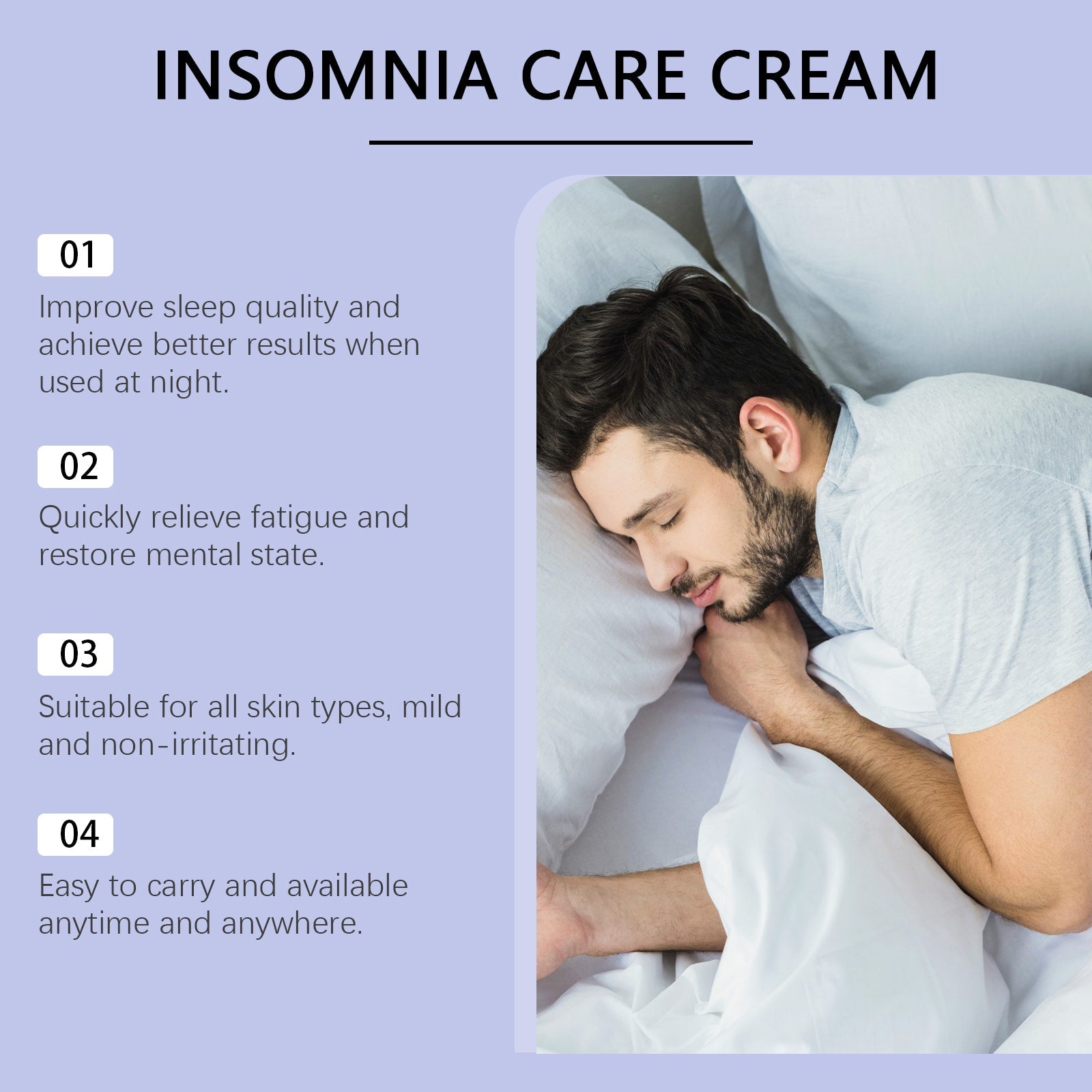 Sleep Cream Creates A Comfortable Space At Night, Pamper Sleep And Improve Mood Care Cream - Korvel