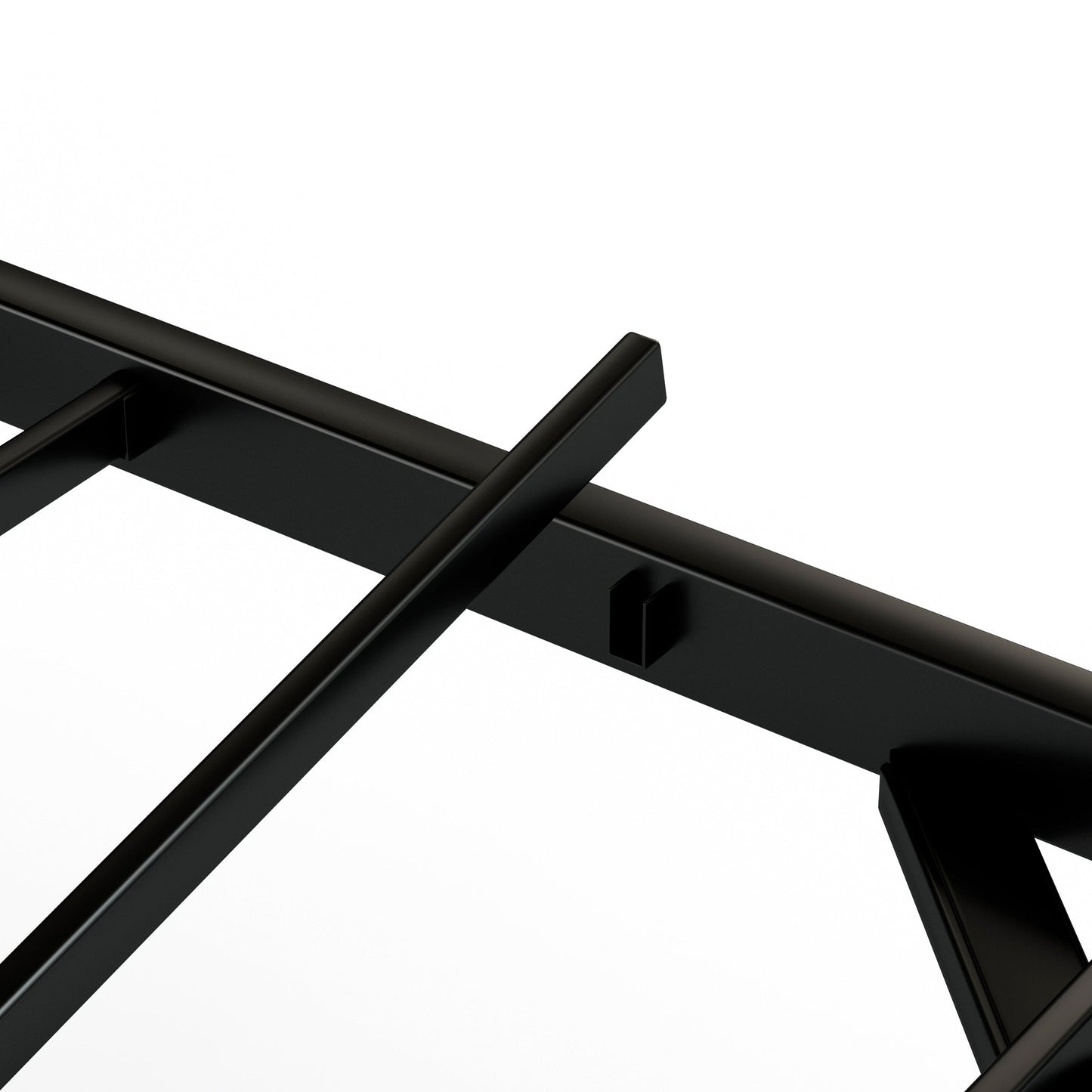Floating Bed Frame King Size with LED Lights ＆ charging station, Metal Platform Queen Bed, 79.9'' L x 76.2'' W x 7.9'' H. - Korvel