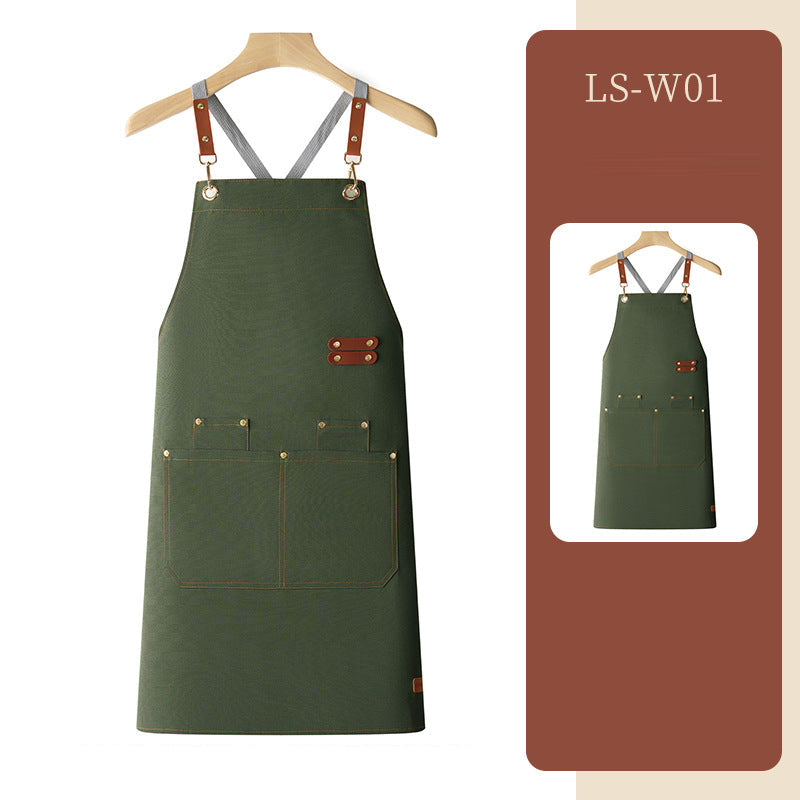 Waterproof apron customized logo printing for catering - Korvel