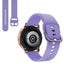 Suitable for Samsung Galaxy Watch Active2 Solid Color Silicone Strap 20/22mm Universal Strap - Korvel