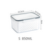 Kitchen food sealed preservation box fruit and vegetable drainage plastic storage box with lid - Korvel