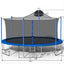14FT Trampoline for Adults & Kids with Basketball Hoop, Outdoor Trampolines w/Ladder and Safety Enclosure Net for Kids and Adult - Korvel
