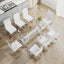 Dining table Modern tempered glass dining table 79 ''x39''x30 '' 1105 - Korvel