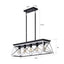 5-Light Farmhouse Chandeliers For Dining Room (No Bulbs) - Korvel