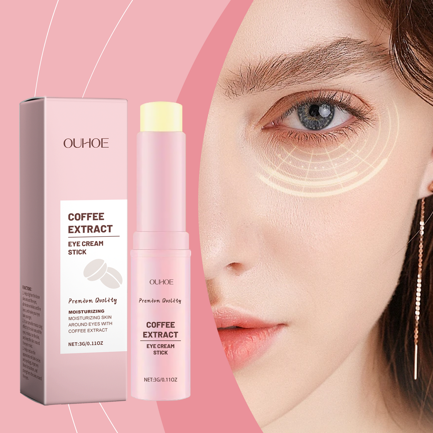 Bâton de Crème Contour des Yeux Premium pour Soin Quotidien de la Peau