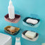 Bathroom soap box storage rack free perforated shelf drain toilet soap rack household suction cup wall-mounted soap box - Korvel