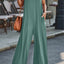 V-Neck Wide Strap Jumpsuit
